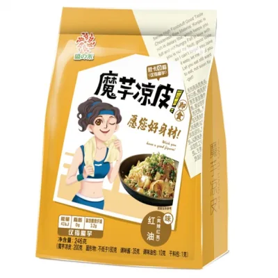Konjac Cold Noodles, chilli oil