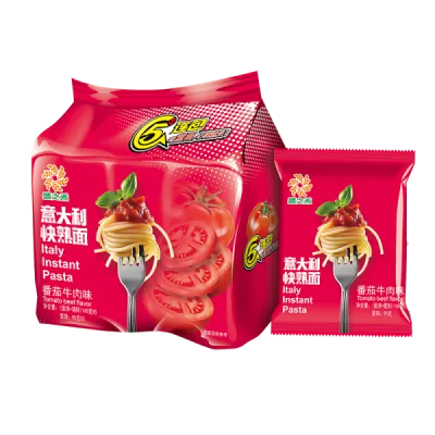 Quick-cook Pasta, tomato beef